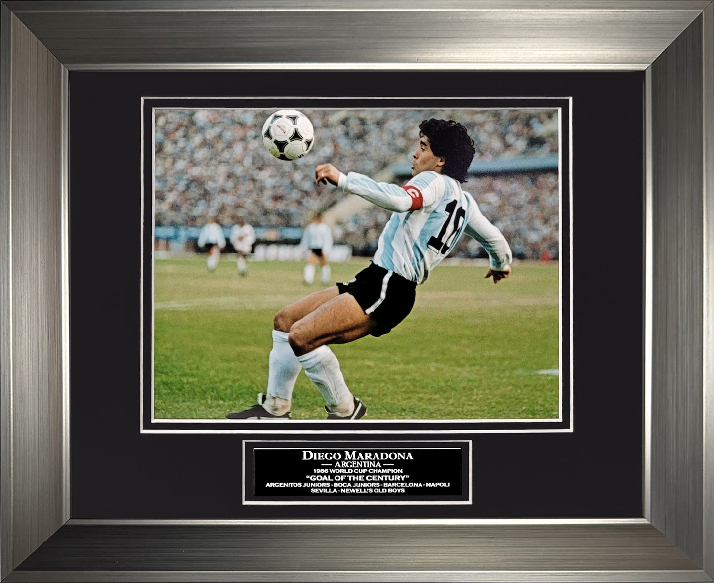 Diego Maradon Photograph - Argentina National Team - Framed 13x16