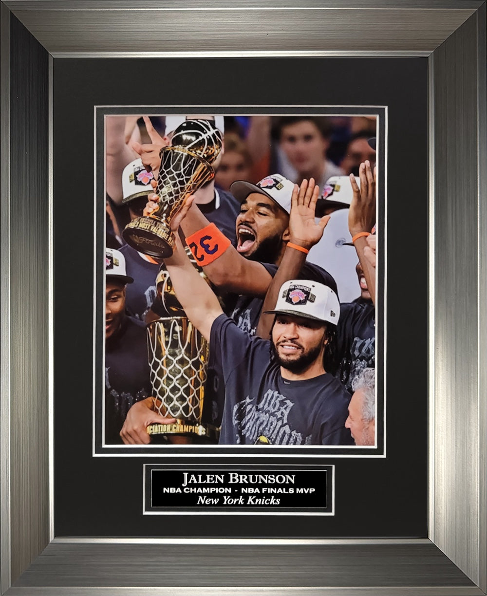 Jalen Brunson Photograph - NBA Finals MVP - New York Knicks - Framed 13x16