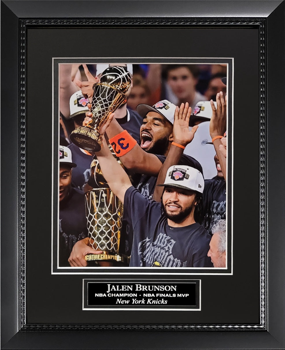 Jalen Brunson Photograph - NBA Finals MVP - New York Knicks - Framed 13x16