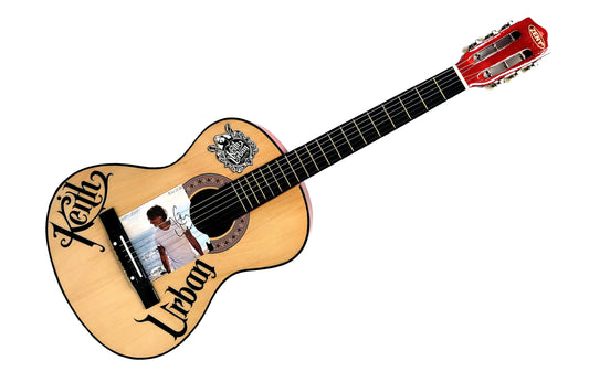 Keith Urban Autograph CD Album Cover - Acoustic Guitar Art Piece - JSA Authentication