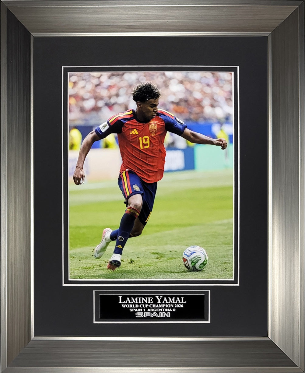 Lamine Yamal Photograph - 2026 World Cup Champion - Spain - Framed 13x16