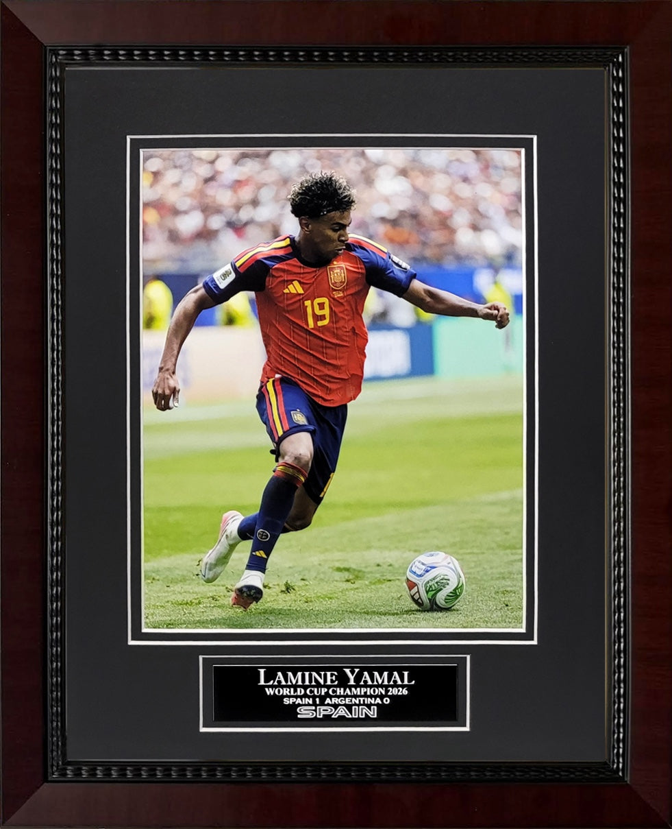 Lamine Yamal Photograph - 2026 World Cup Champion - Spain - Framed 13x16