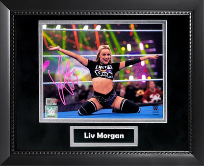 Liv Morgan Autograph 8x10 Photo - Framed 13x16 - New England Picture Authentication