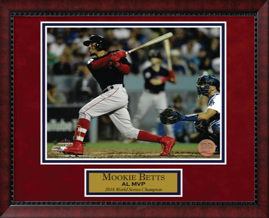 Mookie Betts Photo World Series 2018 Swing 11x14