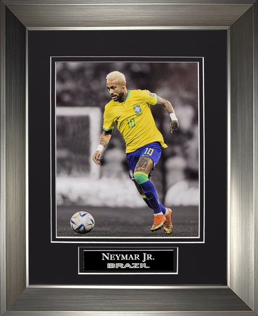 Neymar Jr. Photograph - Brazil National Team - Framed 13x16