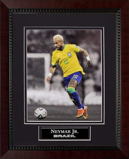 Neymar Jr. Photograph - Brazil National Team - Framed 13x16