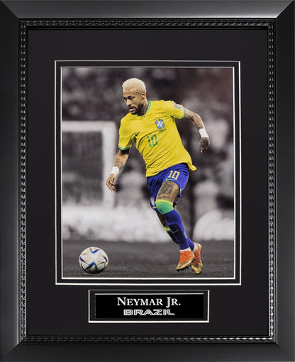 Neymar Jr. Photograph - Brazil National Team - Framed 13x16