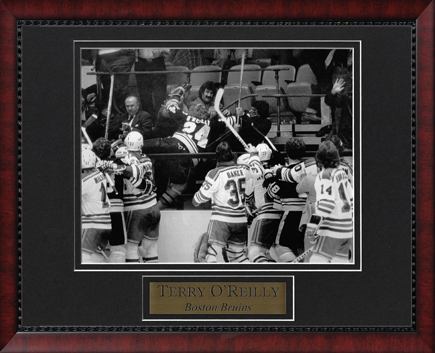 Terry O'Reilly Autograph Photo Shoe Beat down 11 x 14