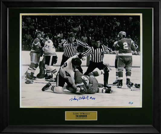 Terry O'Reilly Autograph Photo The Enforcer 23x27
