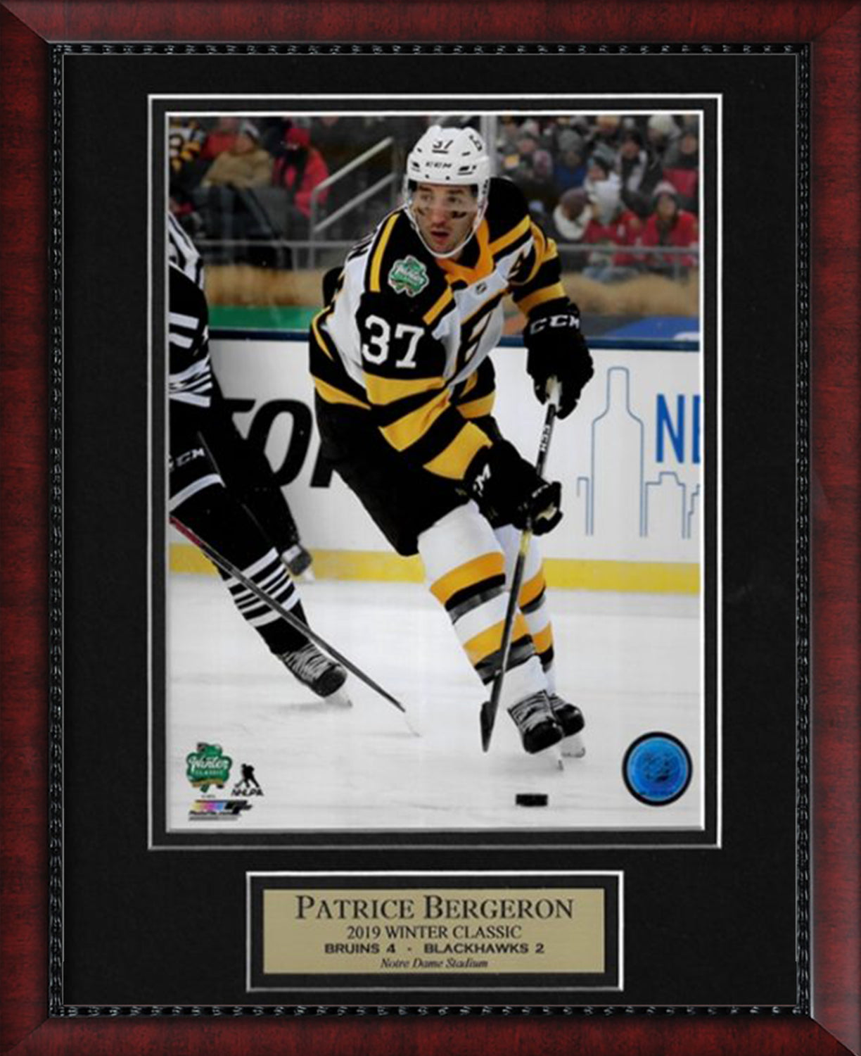 Patrice Bergeron Photo Winter Classic 2019 Skate 11x14