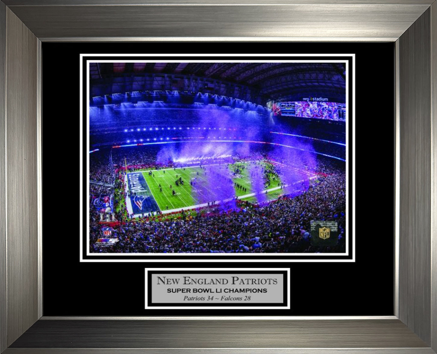 New England Patriots Photo Super Bowl LI Confetti 11x14
