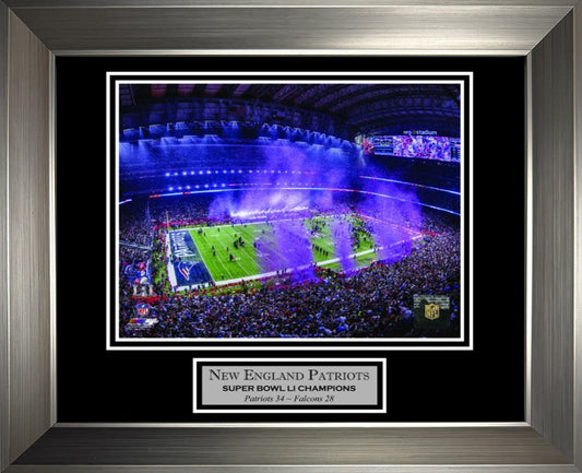 New England Patriots Photo Super Bowl LI Confetti 11x14