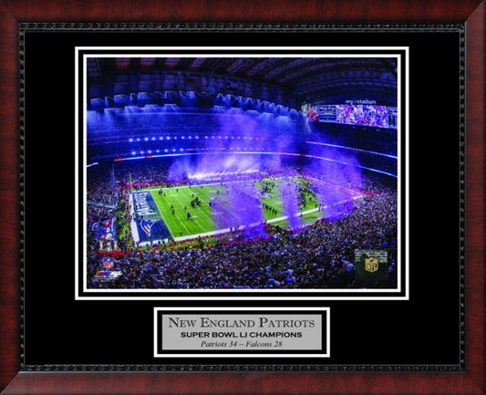 New England Patriots Photo Super Bowl LI Confetti 11x14