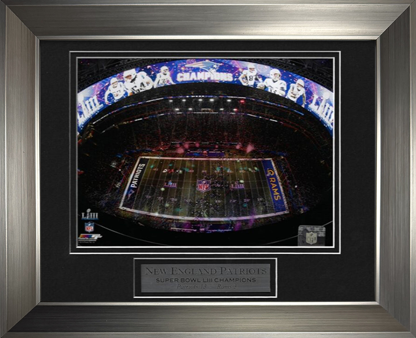 New England Patriots Photo Super Bowl LIII Confetti 11x14
