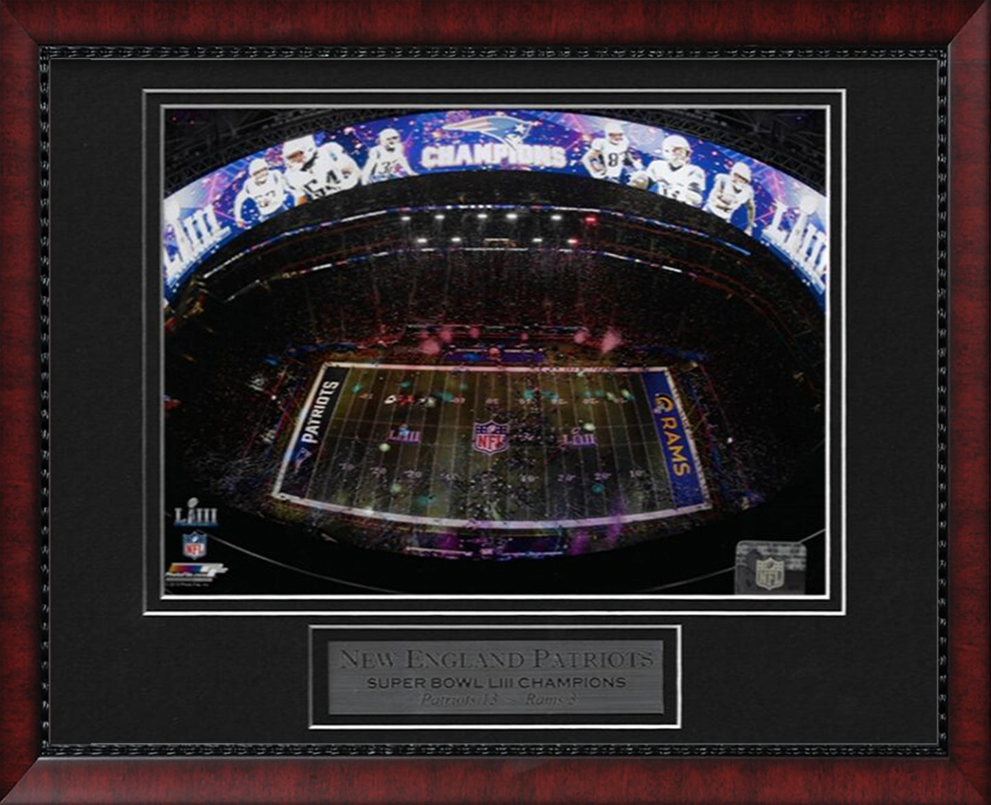 New England Patriots Photo Super Bowl LIII Confetti 11x14