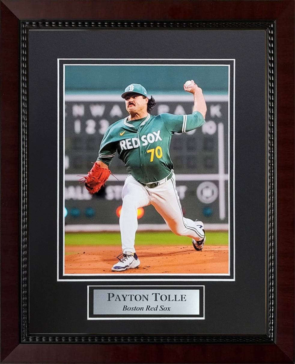Payton Tolle Photograph - City Connect Uniform - Boston Red Sox - Framed 13x16