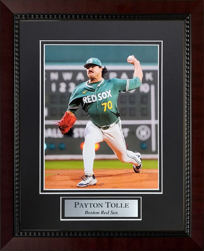 Payton Tolle Photograph - City Connect Uniform - Boston Red Sox - Framed 13x16