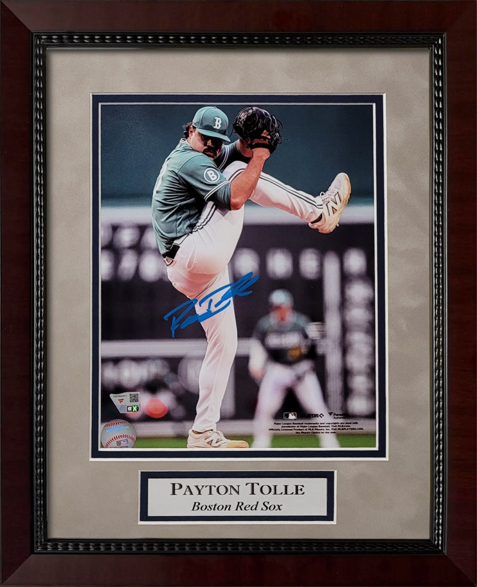 Payton Tolle Autograph 8x10 Photo - On Mound - Boston Red Sox - Framed 13x16 - Fanatics Authentication