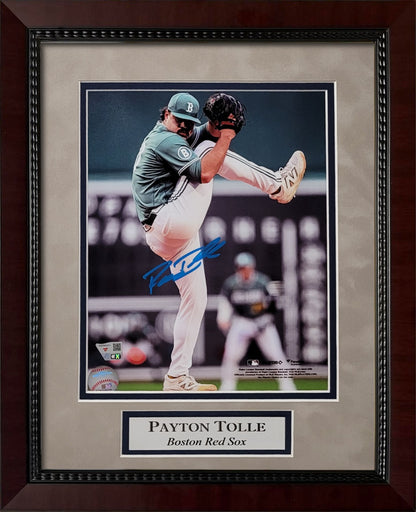 Payton Tolle Autograph 8x10 Photo - On Mound - Boston Red Sox - Framed 13x16 - Fanatics Authentication