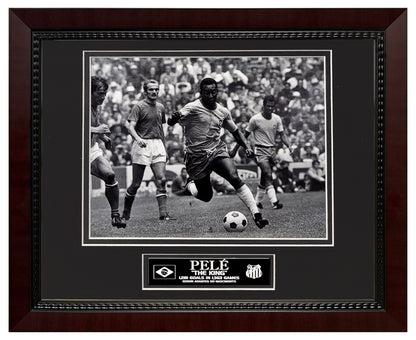 Pele Photograph - On The Field - Framed 13x16