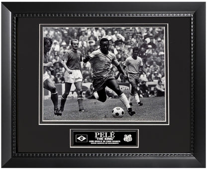 Pele Photograph - On The Field - Framed 13x16