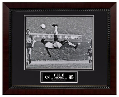 Pele Photograph - Bicycle Kick - Framed 13x16