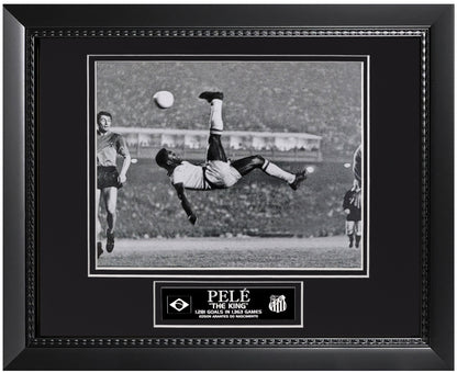 Pele Photograph - Bicycle Kick - Framed 13x16