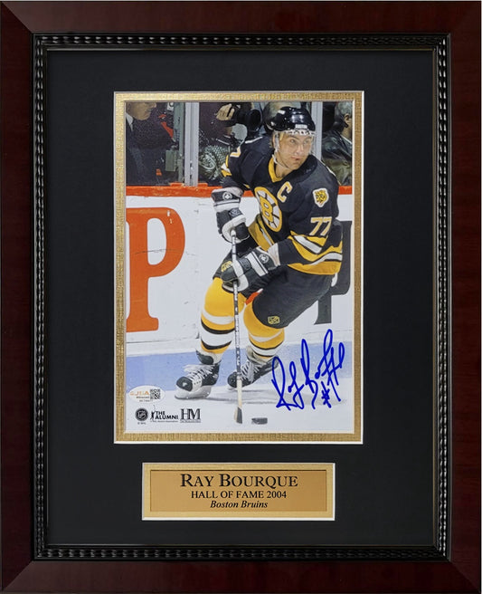 Ray Bourque Autograph 8x10 Photo - Boston Bruins - Framed 13x16