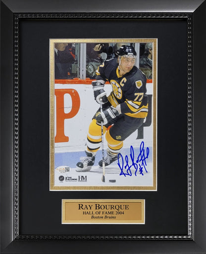 Ray Bourque Autograph 8x10 Photo - Boston Bruins - Framed 13x16