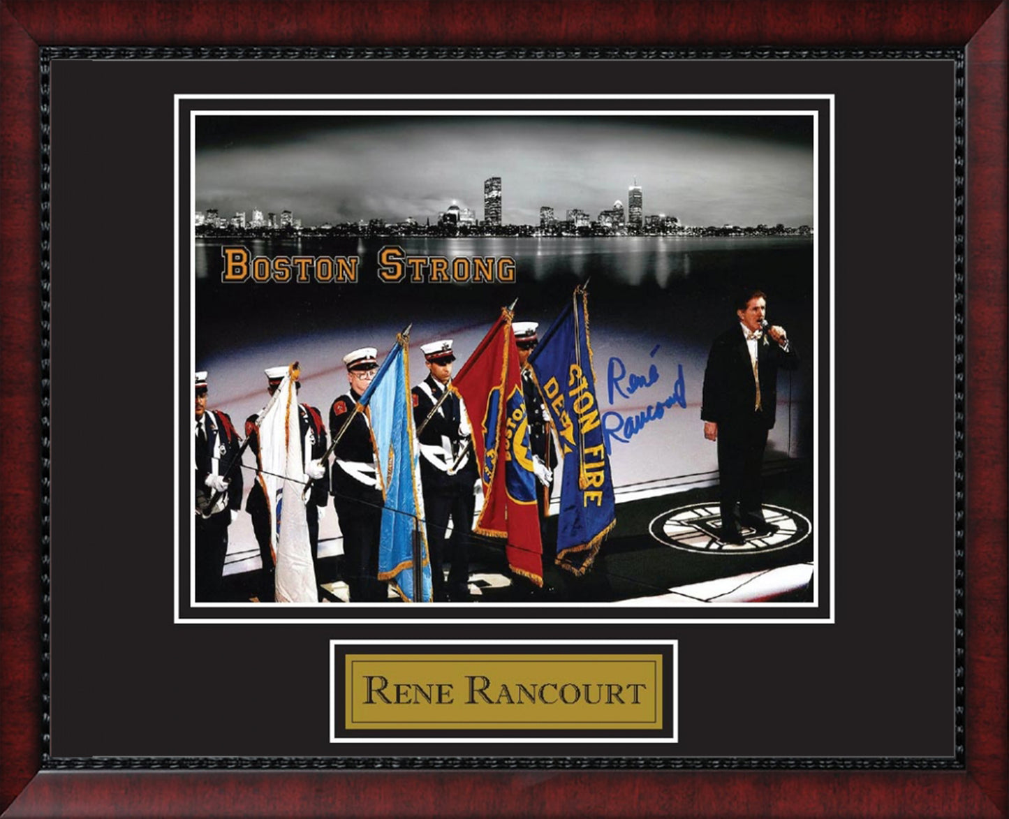 Rene Rancourt Autograph Photo Boston Strong 11x14