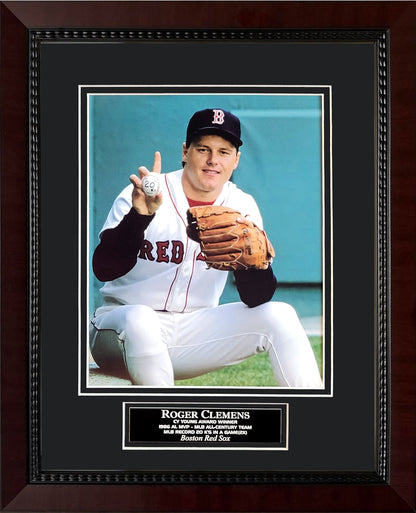 Roger Clemens Photograph - 20K's - Boston Red Sox - Framed 13x16