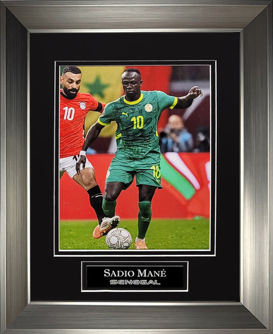 Sadio Mane Photograph - Senegal National Team - Framed 13x16