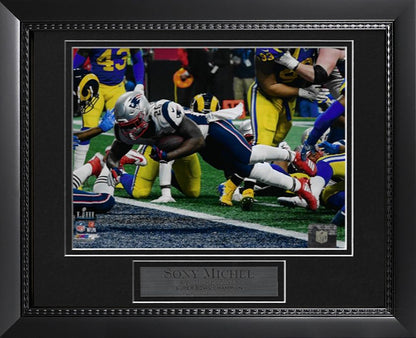 Sony Michel Photo Super Bowl LIII Touchdown Color 11x14