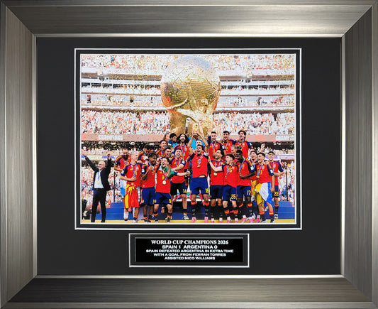 Spain National Team Photograph - 2026 World Cup Champions - Framed 13x16