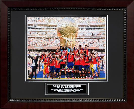 Spain National Team Photograph - 2026 World Cup Champions - Framed 13x16