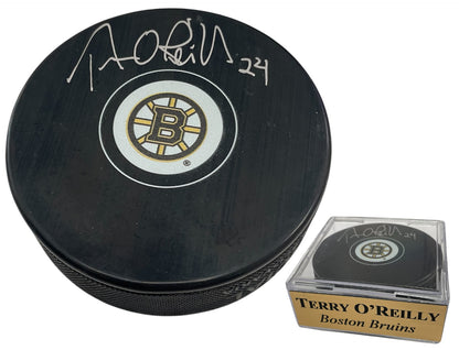 Terry O'Reilly Autograph Puck - Spoke B - Boston Bruins