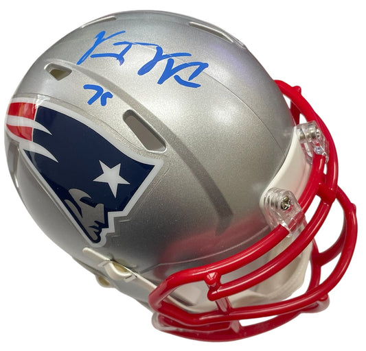 Vince Wilfork Autograph Mini Helmet - Speed - New England Patriots - Beckett Authentication