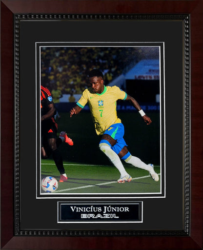 Vinicius Junior Photograph - Brazil National Team - Framed 13x16