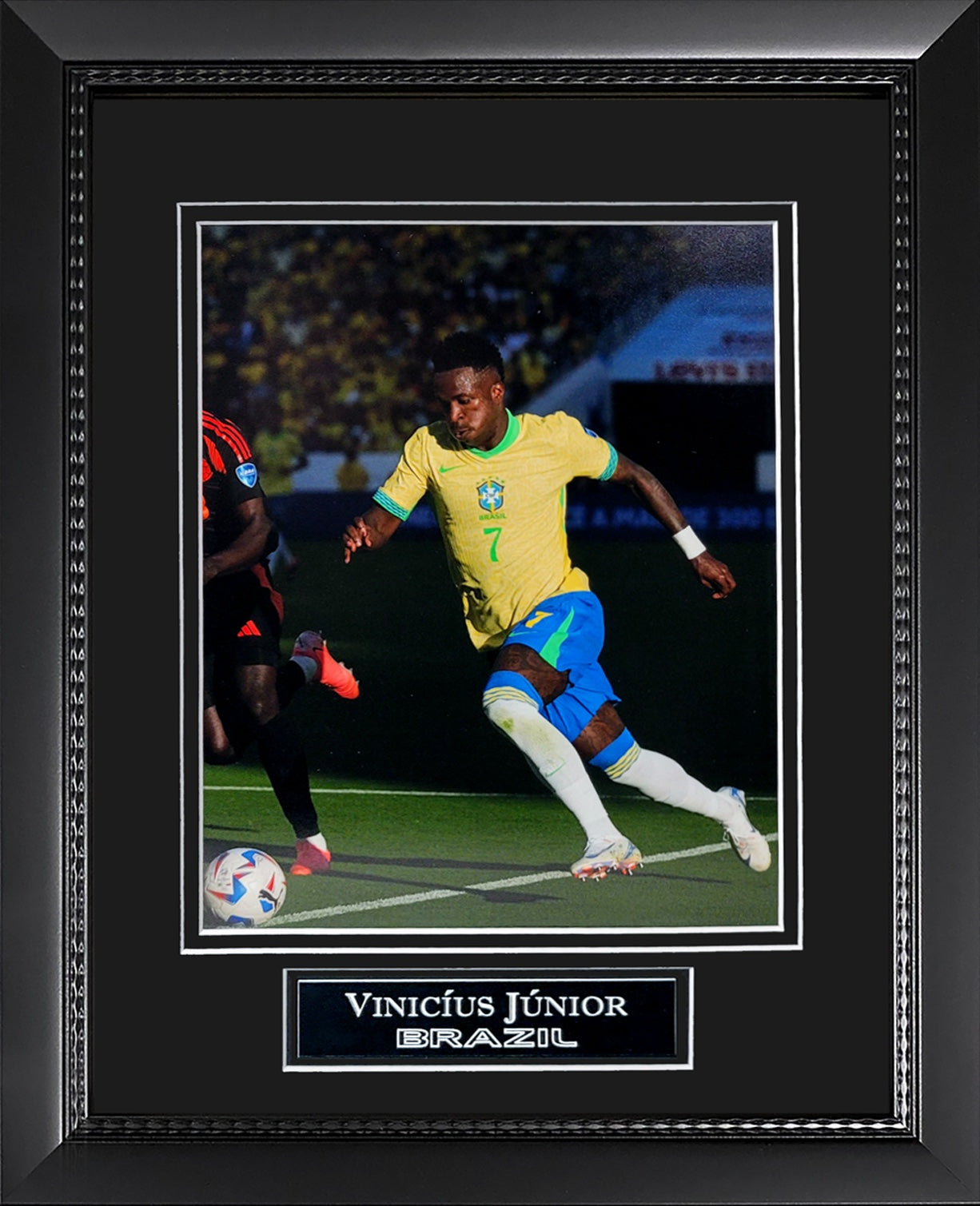 Vinicius Junior Photograph - Brazil National Team - Framed 13x16