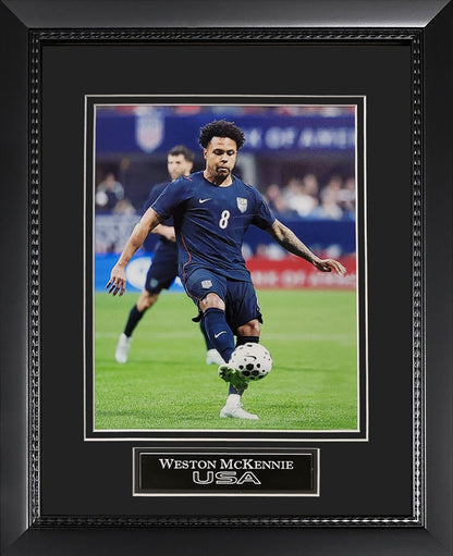 Weston McKennie Photograph - USA National Team - Framed 13x16