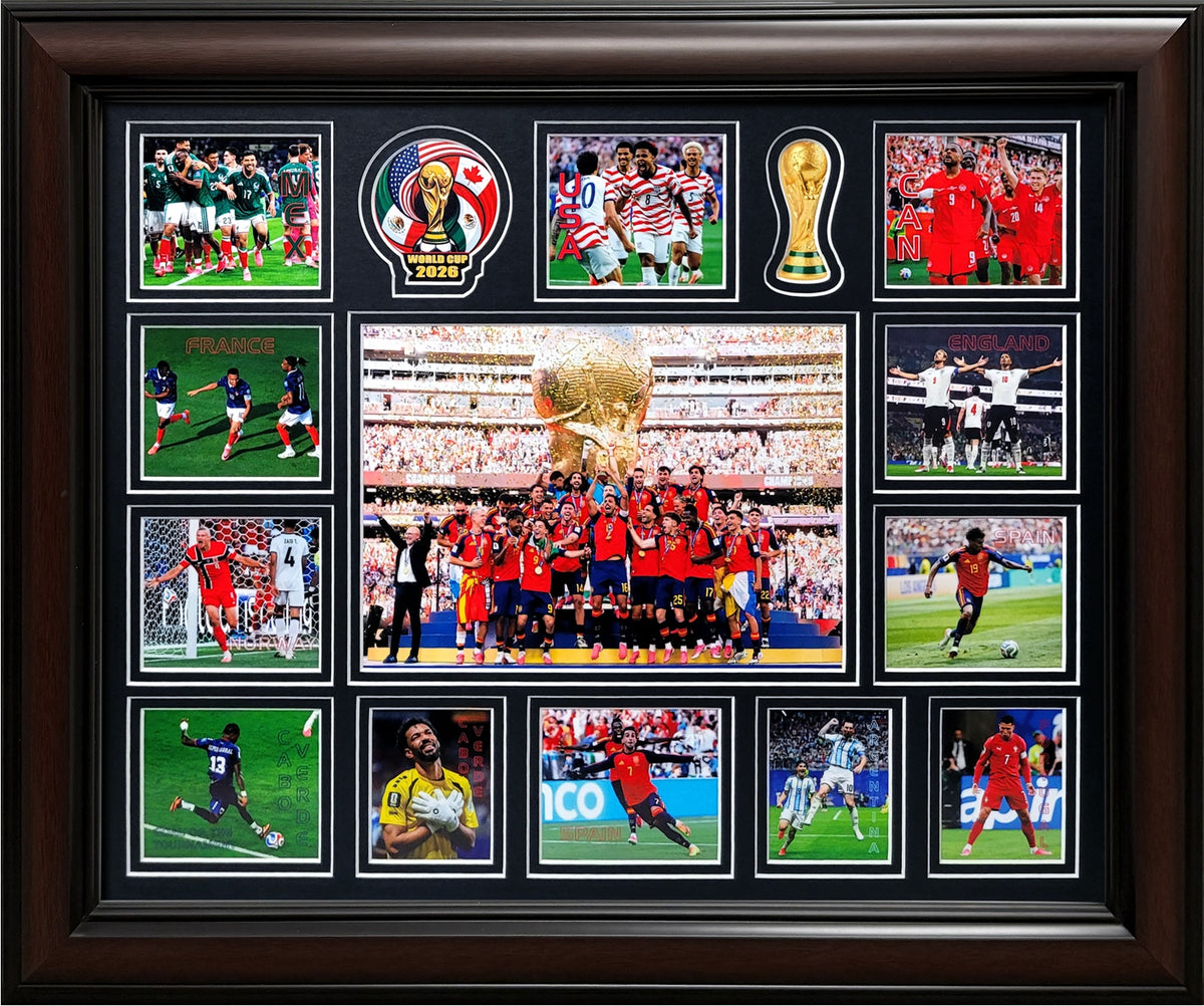 2026 World Cup Photograph Collage - Framed 18x22