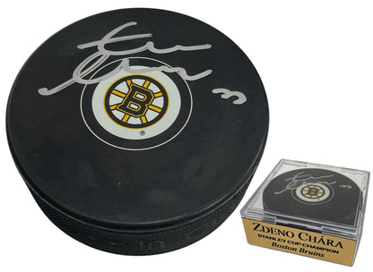 Zdeno Chara Autograph Puck - Spoke B - Boston Bruins