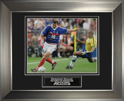 Zinedine Zidane Photograph - France National Team - Framed 13x16