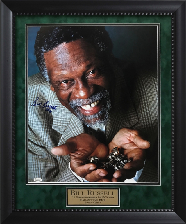 Bill Russell Signed 8x10 Photo JSA Authenticated