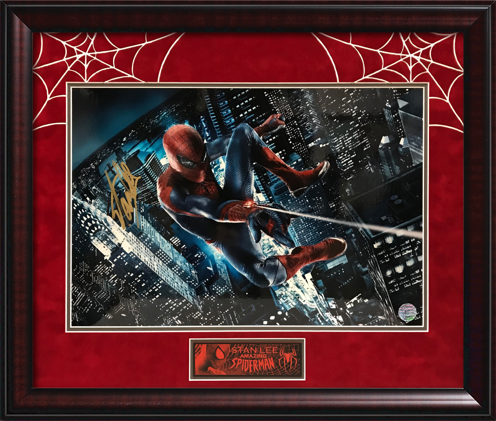 Stan Lee Autograph Print Spiderman Framed 26x29 Stan Lee Authentication  Hologram - New England Picture