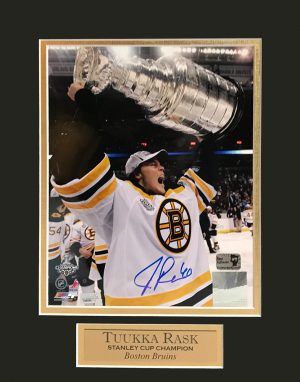 Tuukka Rask Autographed Boston Bruins 8X10 Framed Photo - NHL Auctions