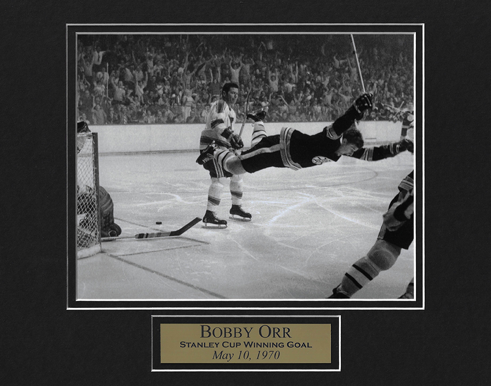 Boston Bruins Bobby Orr Framed 8x10 Photo of The Stanley Cup Game Winning  Goal, 1970 Photo Picture
