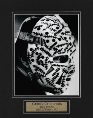 GERRY CHEEVERS autographed The Mask 12x14 glass etched display