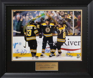 Brad Marchand and David Pastrnak Signed / Autographed Photo 16x20 Frame -  Boston ProShop