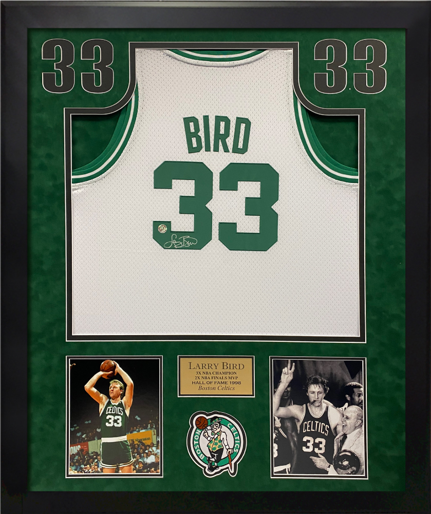 Larry Bird Autographed Official NBA White Celtics Basketball Jersey :  Authentic Signings Inc